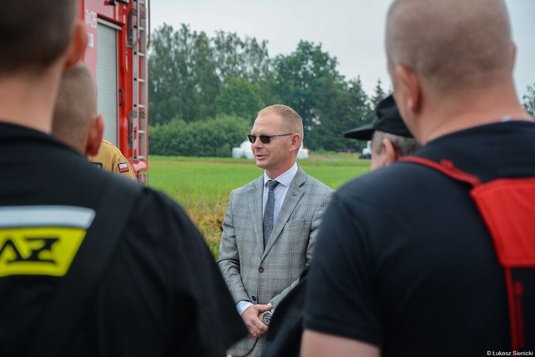 Ćwiczenia strażaków w Gminie Śniadowo