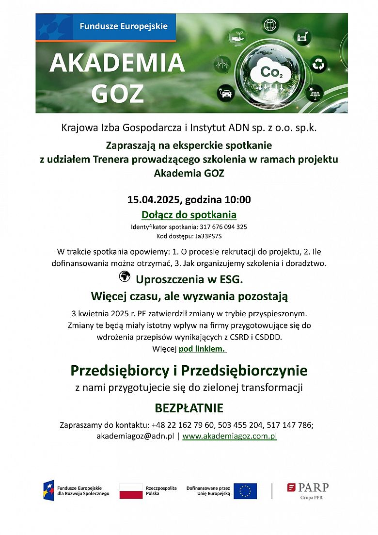 Bezpłatne szkolenia i doradztwo dla przedsiębiorców