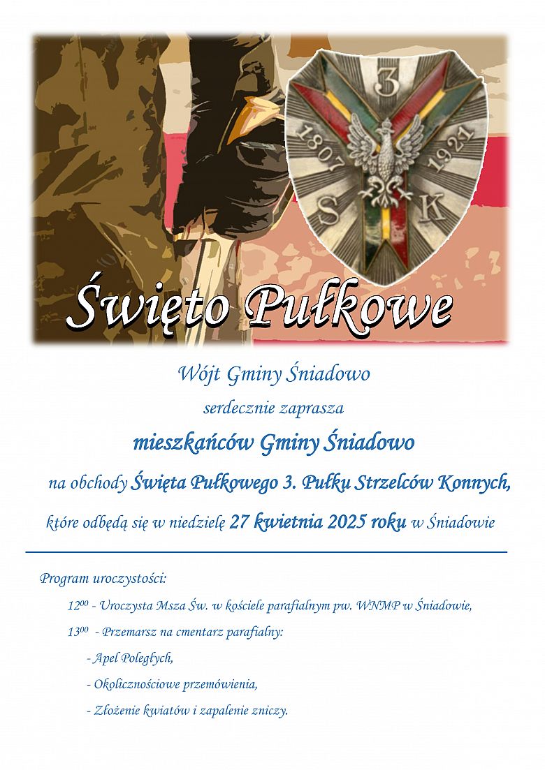 Zaproszenie na Święto Pułkowe